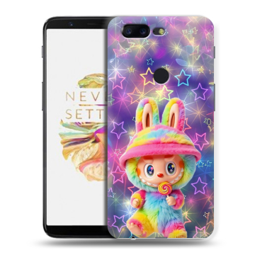 Силиконовый чехол на OnePlus 5T с принтом Labubu Лабубу