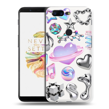 Силиконовый чехол на OnePlus 5T с принтом Y2K