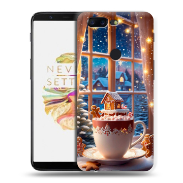 Силиконовый чехол на OnePlus 5T с принтом Новый год Силиконовый чехол на OnePlus 5T с принтом Новый год