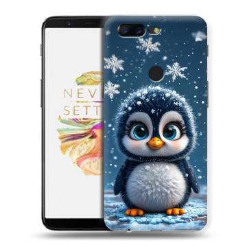 Силиконовый чехол на OnePlus 5T с принтом Новый год Силиконовый чехол на OnePlus 5T с принтом Новый год