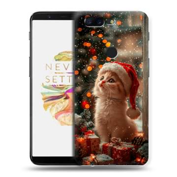 Силиконовый чехол на OnePlus 5T с принтом Новый год Силиконовый чехол на OnePlus 5T с принтом Новый год