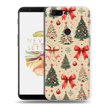 Силиконовый чехол на OnePlus 5T с принтом Новый год Силиконовый чехол на OnePlus 5T с принтом Новый год