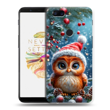Силиконовый чехол на OnePlus 5T с принтом Новый год Силиконовый чехол на OnePlus 5T с принтом Новый год