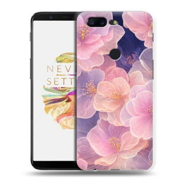 Силиконовый чехол на OnePlus 5T с принтом женский