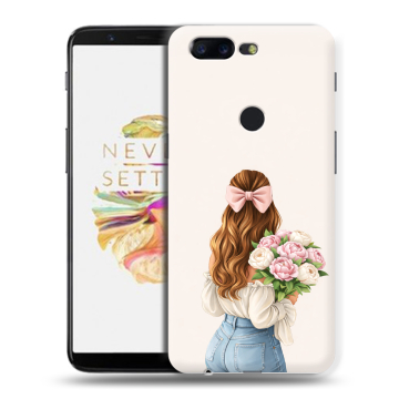 Силиконовый чехол на OnePlus 5T с принтом женский