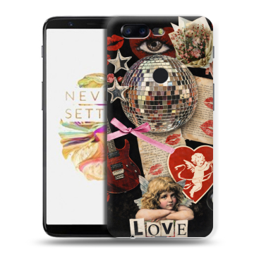 Силиконовый чехол на OnePlus 5T с принтом для девочек