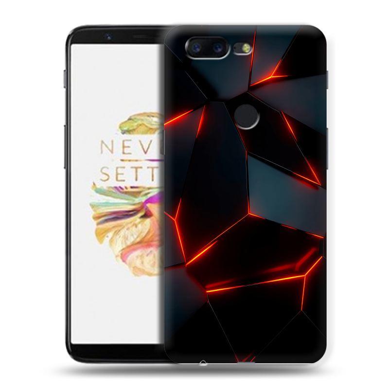Силиконовый чехол на OnePlus 5T с принтом Яркие абстракции Силиконовый чехол на OnePlus 5T с принтом Яркие абстракции