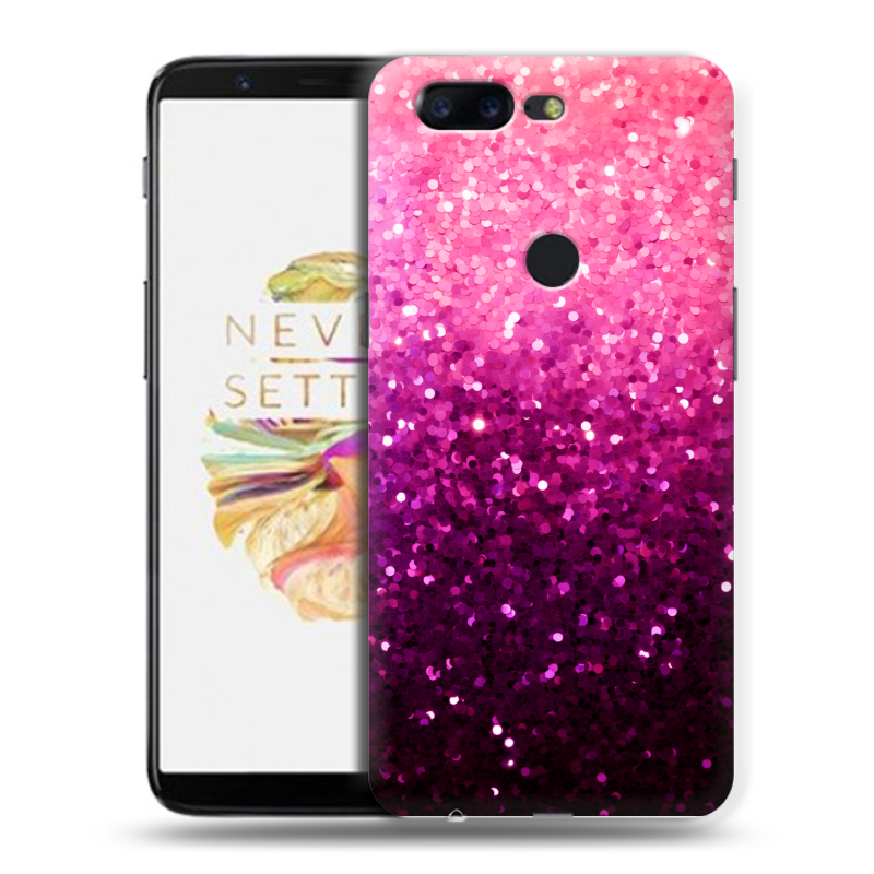 Пластиковый чехол на OnePlus 5T с принтом Блестки Пластиковый чехол на OnePlus 5T с принтом Блестки