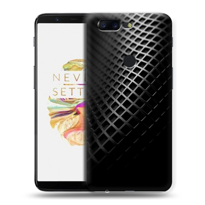 Силиконовый чехол на OnePlus 5T с принтом Текстура металла Силиконовый чехол на OnePlus 5T с принтом Текстура металла