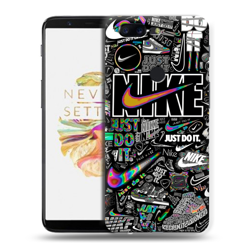 Пластиковый чехол на OnePlus 5T с принтом Найк Пластиковый чехол на OnePlus 5T с принтом Найк