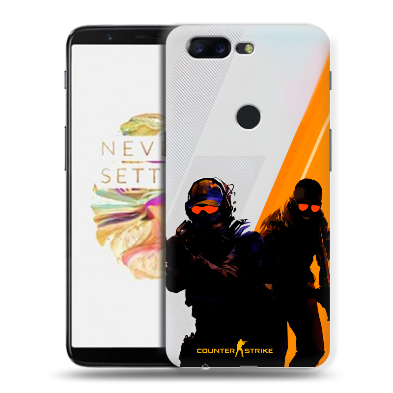 Силиконовый чехол на OnePlus 5T с принтом Контер страйк Counter strike Силиконовый чехол на OnePlus 5T с принтом Контер страйк Counter strike