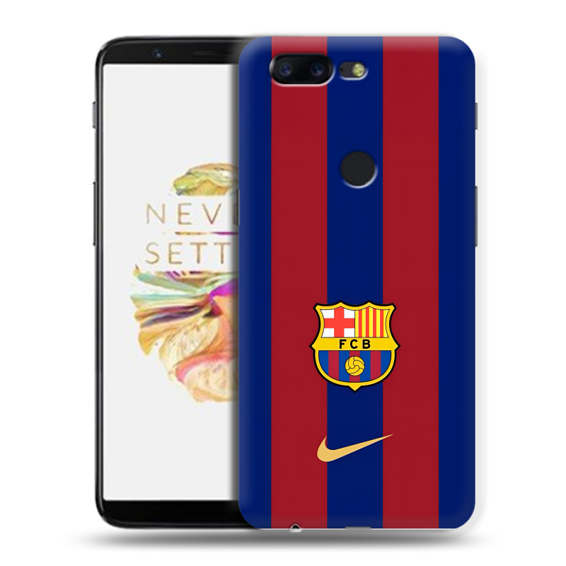 Пластиковый чехол на OnePlus 5T с принтом Барселона Barcelona Пластиковый чехол на OnePlus 5T с принтом Барселона Barcelona