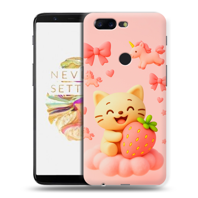 Пластиковый чехол на OnePlus 5T с принтом для девочек Пластиковый чехол на OnePlus 5T с принтом для девочек