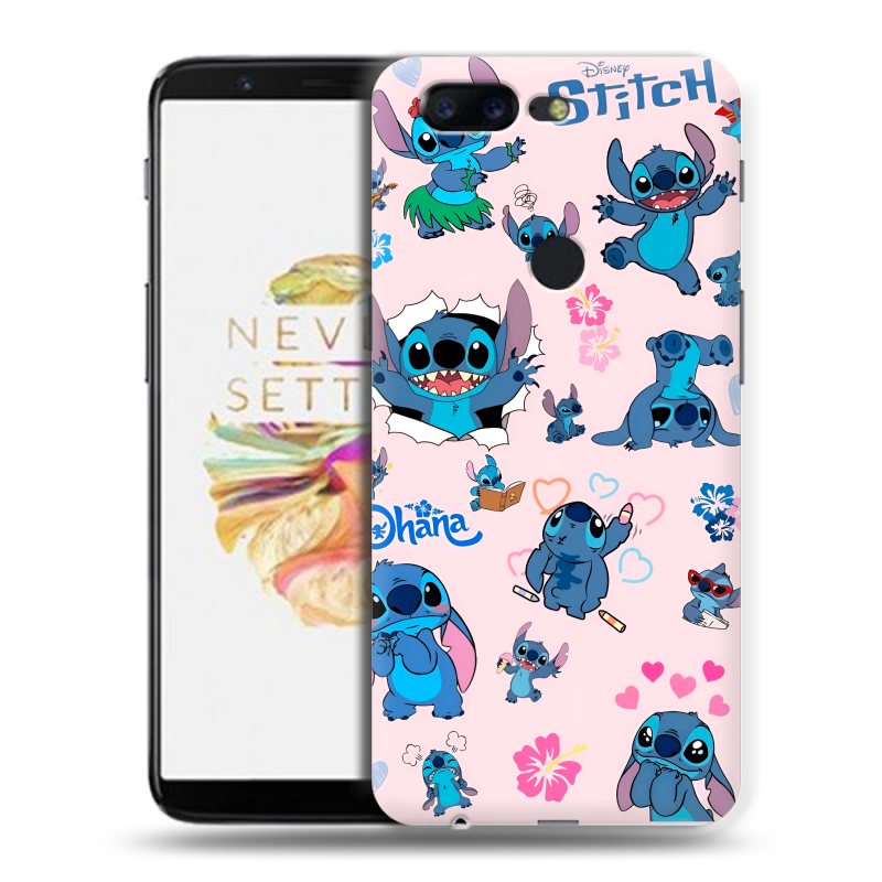Пластиковый чехол на OnePlus 5T с принтом Лило и Стич Пластиковый чехол на OnePlus 5T с принтом Лило и Стич