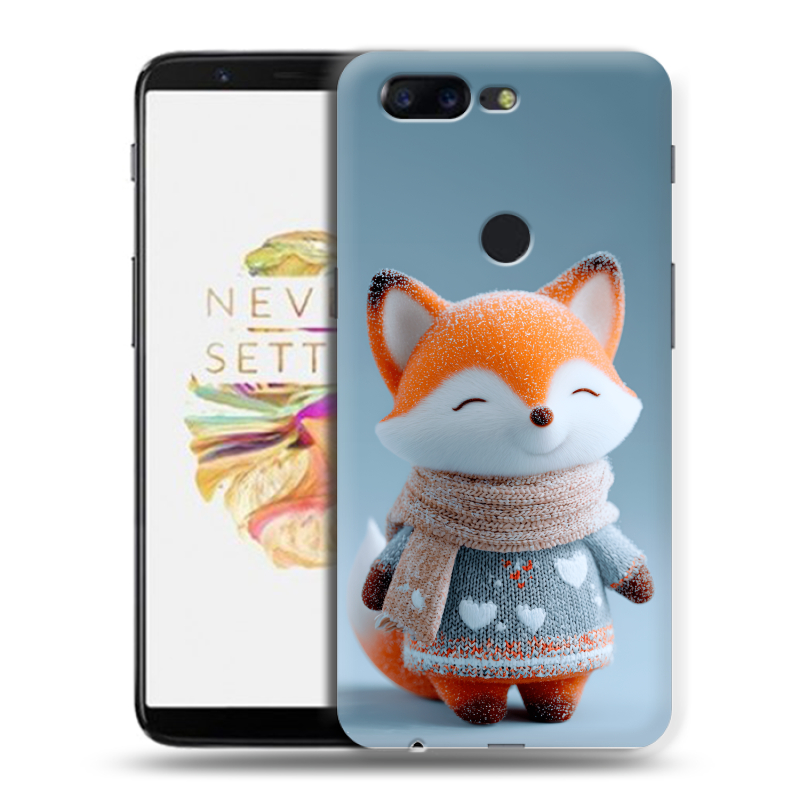 Пластиковый чехол на OnePlus 5T с принтом Лиса Пластиковый чехол на OnePlus 5T с принтом Лиса