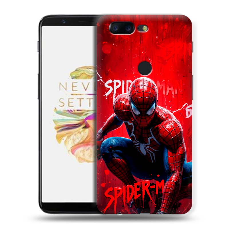 Силиконовый чехол на OnePlus 5T с принтом Spiderman Человек паук Силиконовый чехол на OnePlus 5T с принтом Spiderman Человек паук