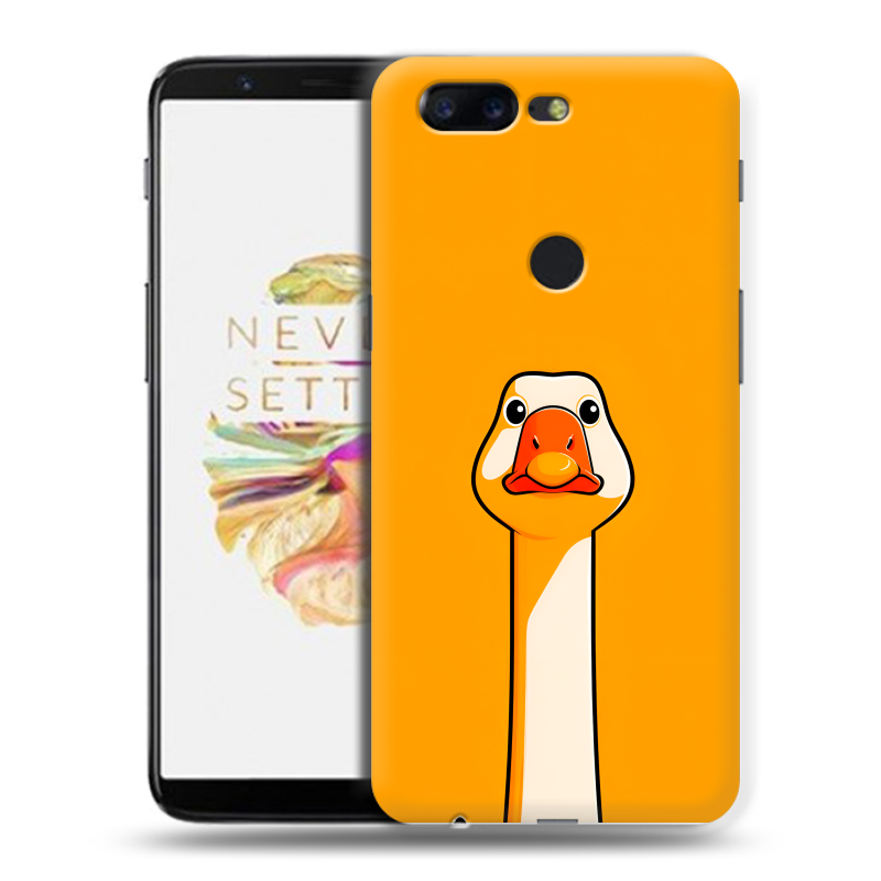 Силиконовый чехол на OnePlus 5T с принтом Смешная утка Силиконовый чехол на OnePlus 5T с принтом Смешная утка