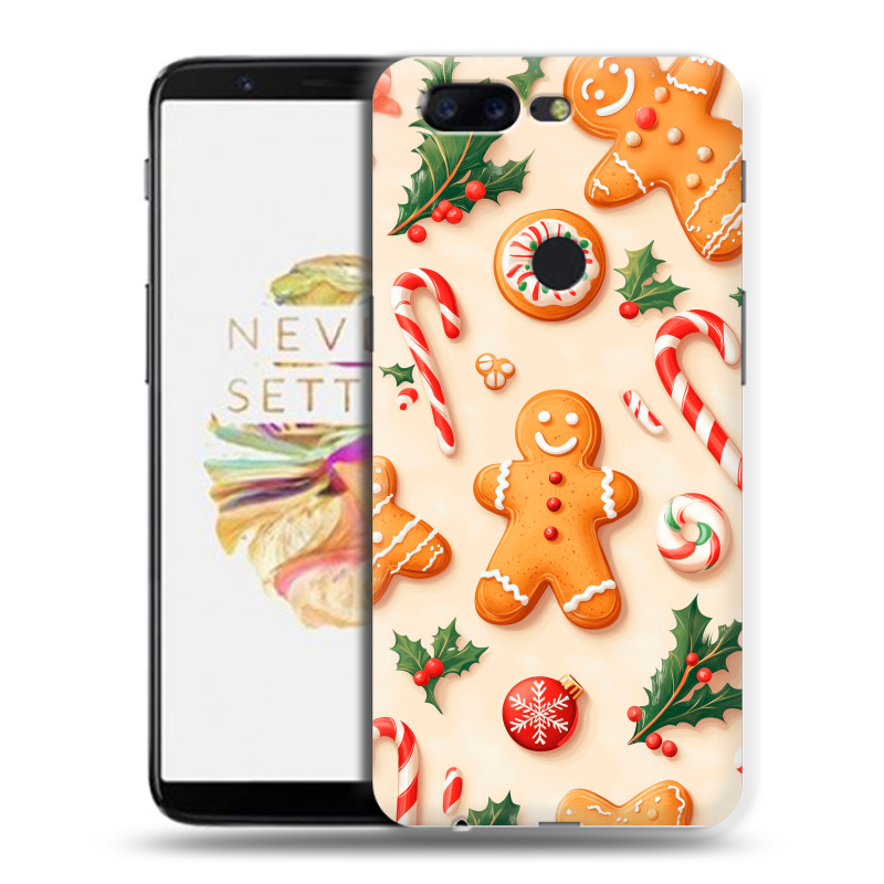 Силиконовый чехол на OnePlus 5T с принтом Новый год Силиконовый чехол на OnePlus 5T с принтом Новый год