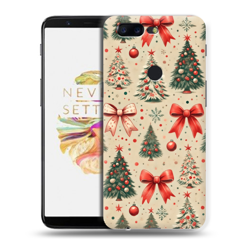 Силиконовый чехол на OnePlus 5T с принтом Новый год Силиконовый чехол на OnePlus 5T с принтом Новый год