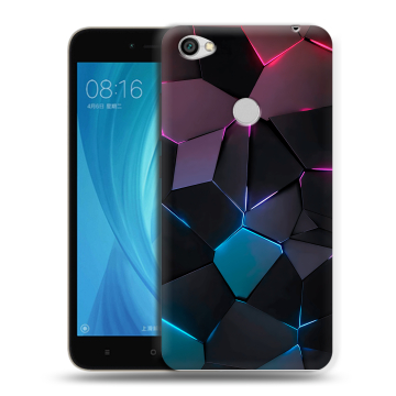 Силиконовый чехол на Xiaomi RedMi Note 5A Prime с принтом Геометрия неона Силиконовый чехол на Xiaomi RedMi Note 5A Prime с принтом Геометрия неона