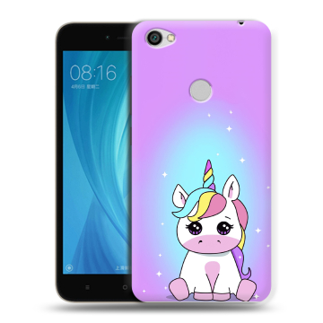 Силиконовый чехол на Xiaomi RedMi Note 5A Prime с принтом Единорог Силиконовый чехол на Xiaomi RedMi Note 5A Prime с принтом Единорог
