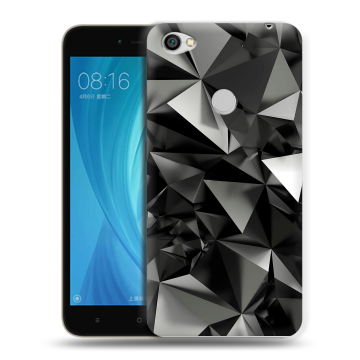 Силиконовый чехол на Xiaomi RedMi Note 5A Prime с принтом Черные кристаллы Силиконовый чехол на Xiaomi RedMi Note 5A Prime с принтом Черные кристаллы