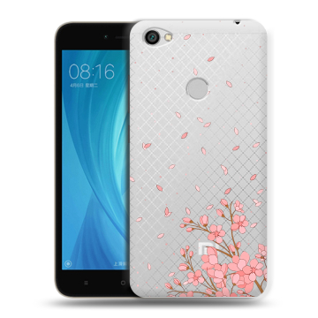 Силиконовый чехол на Xiaomi RedMi Note 5A Prime с принтом Ветка сакуры Силиконовый чехол на Xiaomi RedMi Note 5A Prime с принтом Ветка сакуры
