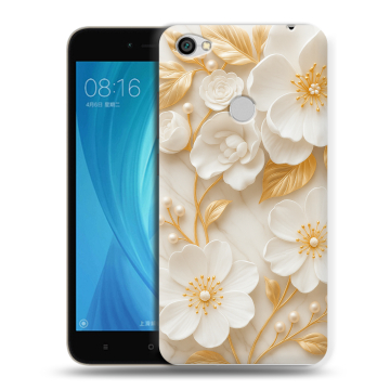 Силиконовый чехол на Xiaomi RedMi Note 5A Prime с принтом Цветы Силиконовый чехол на Xiaomi RedMi Note 5A Prime с принтом Цветы