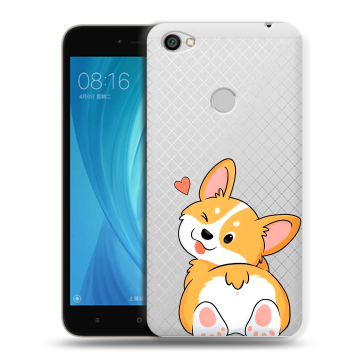 Силиконовый чехол на Xiaomi RedMi Note 5A Prime с принтом Корги Силиконовый чехол на Xiaomi RedMi Note 5A Prime с принтом Корги