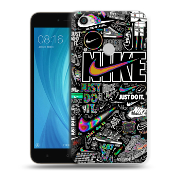 Силиконовый чехол на Xiaomi RedMi Note 5A Prime с принтом Найк