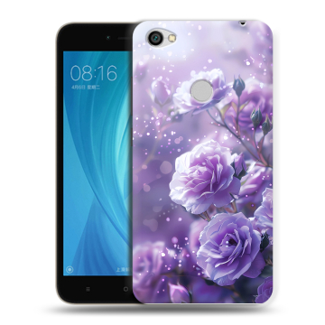 Силиконовый чехол на Xiaomi RedMi Note 5A Prime с принтом Розы цветы