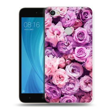 Силиконовый чехол на Xiaomi RedMi Note 5A Prime с принтом лавандовые розы