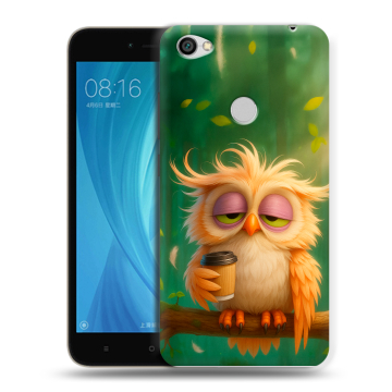 Силиконовый чехол на Xiaomi RedMi Note 5A Prime с принтом сова Силиконовый чехол на Xiaomi RedMi Note 5A Prime с принтом сова