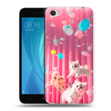 Силиконовый чехол на Xiaomi RedMi Note 5A Prime с принтом милые котики