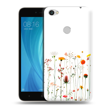 Силиконовый чехол на Xiaomi RedMi Note 5A Prime с принтом цветы Силиконовый чехол на Xiaomi RedMi Note 5A Prime с принтом цветы