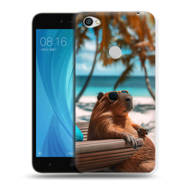 Силиконовый чехол на Xiaomi RedMi Note 5A Prime с принтом Капибара Силиконовый чехол на Xiaomi RedMi Note 5A Prime с принтом Капибара