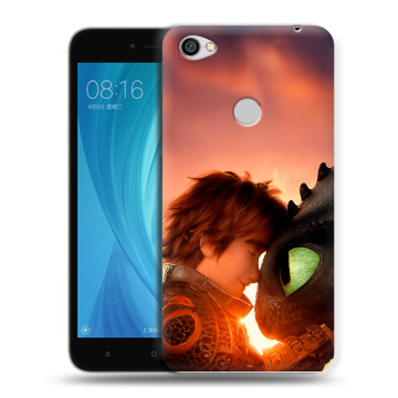 Силиконовый чехол на Xiaomi RedMi Note 5A Prime с принтом Как приручить дракона Силиконовый чехол на Xiaomi RedMi Note 5A Prime с принтом Как приручить дракона