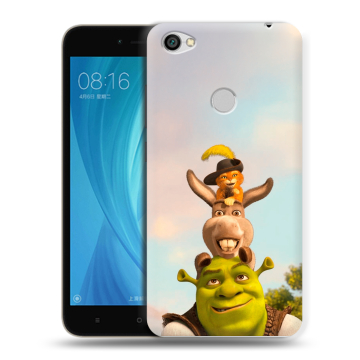Силиконовый чехол на Xiaomi RedMi Note 5A Prime с принтом Шрек Shrek