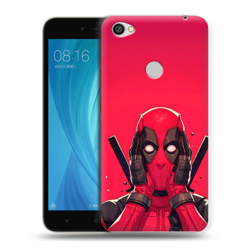 Силиконовый чехол на Xiaomi RedMi Note 5A Prime с принтом Дедпул Deadpool Силиконовый чехол на Xiaomi RedMi Note 5A Prime с принтом Дедпул Deadpool