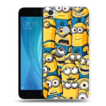 Силиконовый чехол на Xiaomi RedMi Note 5A Prime с принтом Миньоны Силиконовый чехол на Xiaomi RedMi Note 5A Prime с принтом Миньоны