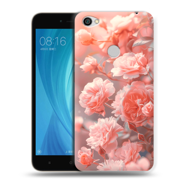 Силиконовый чехол на Xiaomi RedMi Note 5A Prime с принтом Розы цветы Силиконовый чехол на Xiaomi RedMi Note 5A Prime с принтом Розы цветы