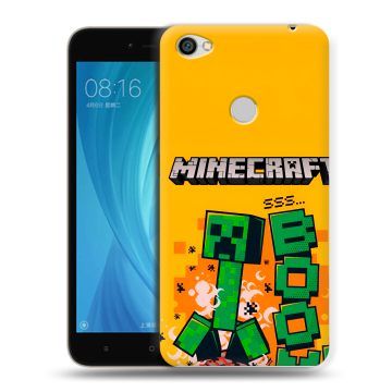Силиконовый чехол на Xiaomi RedMi Note 5A Prime с принтом Майнкрафт Minecraft Силиконовый чехол на Xiaomi RedMi Note 5A Prime с принтом Майнкрафт Minecraft