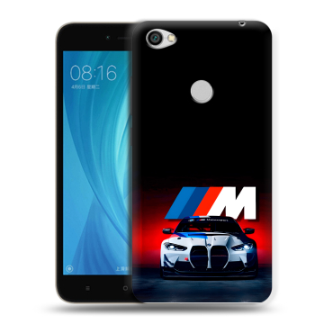 Силиконовый чехол на Xiaomi RedMi Note 5A Prime с принтом БМВ BMW