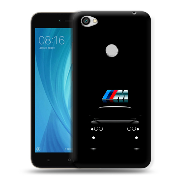 Силиконовый чехол на Xiaomi RedMi Note 5A Prime с принтом БМВ BMW