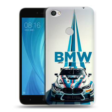 Силиконовый чехол на Xiaomi RedMi Note 5A Prime с принтом БМВ BMW Силиконовый чехол на Xiaomi RedMi Note 5A Prime с принтом БМВ BMW