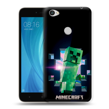 Силиконовый чехол на Xiaomi RedMi Note 5A Prime с принтом Майнкрафт Minecraft Силиконовый чехол на Xiaomi RedMi Note 5A Prime с принтом Майнкрафт Minecraft