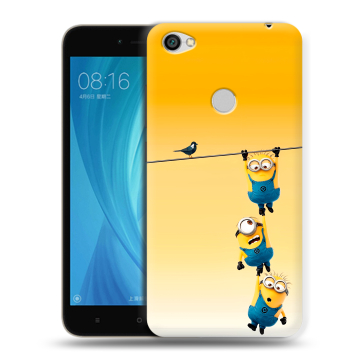 Силиконовый чехол на Xiaomi RedMi Note 5A Prime с принтом Миньоны Силиконовый чехол на Xiaomi RedMi Note 5A Prime с принтом Миньоны