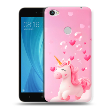 Силиконовый чехол на Xiaomi RedMi Note 5A Prime с принтом Единорог Силиконовый чехол на Xiaomi RedMi Note 5A Prime с принтом Единорог