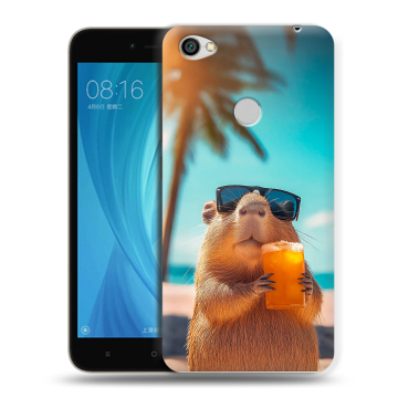 Силиконовый чехол на Xiaomi RedMi Note 5A Prime с принтом Капибара