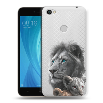 Силиконовый чехол на Xiaomi RedMi Note 5A Prime с принтом Львы